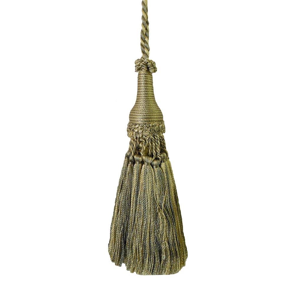 4 Pack Decorative Tassel with Hanging Loop, 14 in Total Length – Elegant Curtain Tieback, Door Handle Ornament, and Home Décor Accent E96147