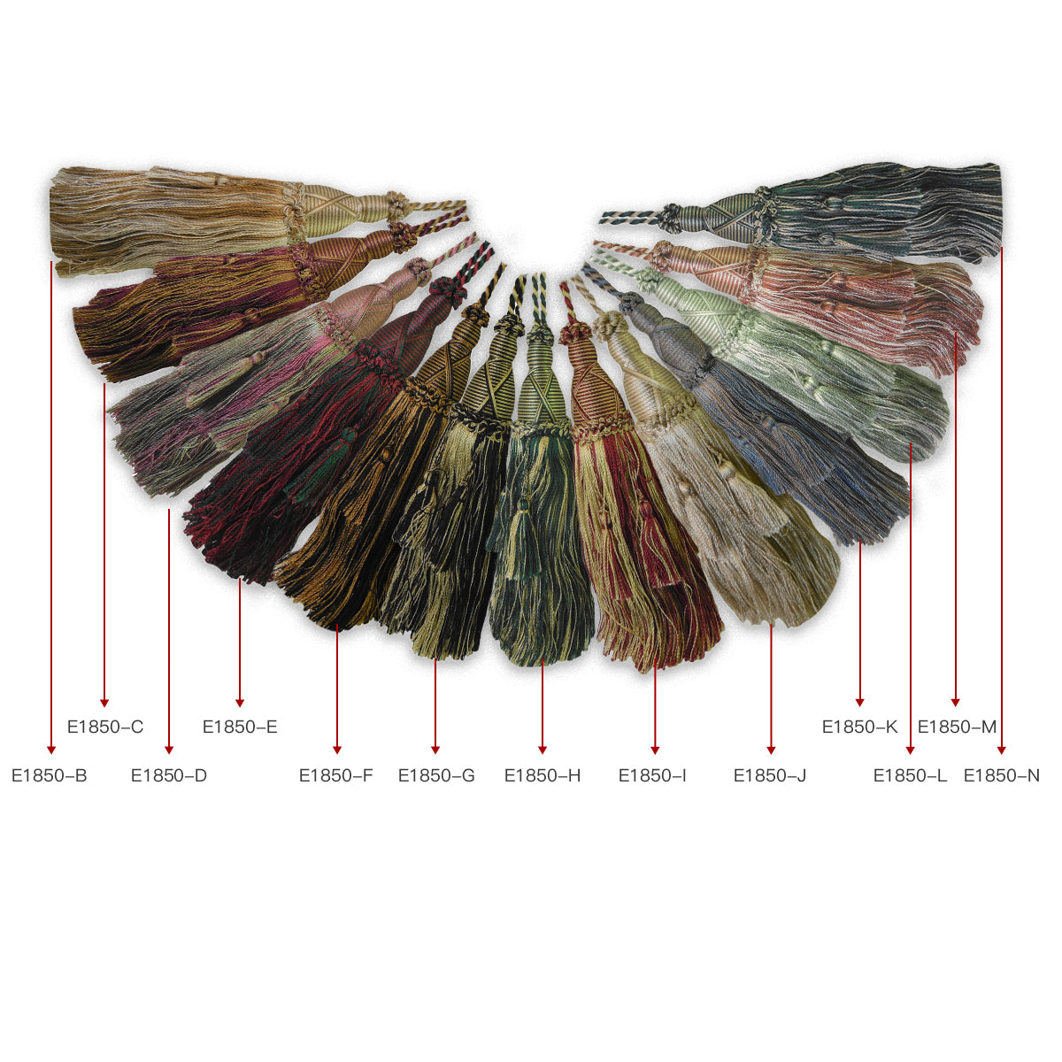 1 Pack Elegant Long Decorative Tassel with Hanging Loop, 15.35in Total Length – Luxury Curtain Tieback, Door Handle Ornament, and Home Décor Accessory E96145