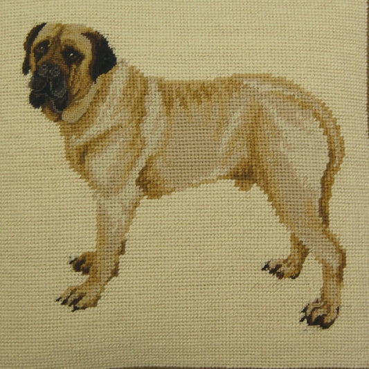 Handmade Wool Needlepoint Pillow Cover - Decorative Throw Cushion Cover - Vintage Floral Embroidery Design St Burnard head rest grosspoint