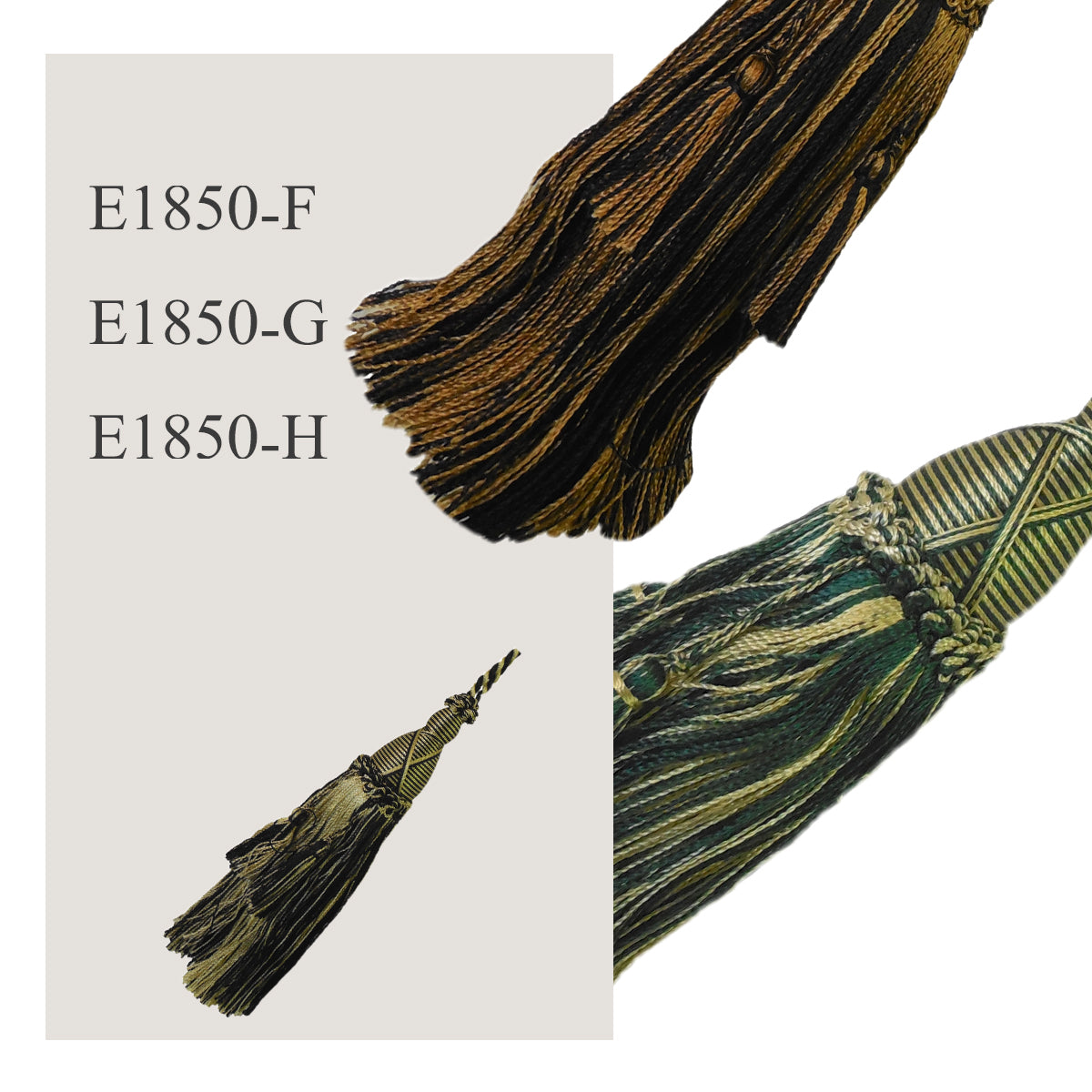 1 Pack Elegant Long Decorative Tassel with Hanging Loop, 15.35in Total Length – Luxury Curtain Tieback, Door Handle Ornament, and Home Décor Accessory E96145