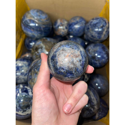 Experience the Power of Logic and Stability with Sodalite Sphere Fengshui Ornaments