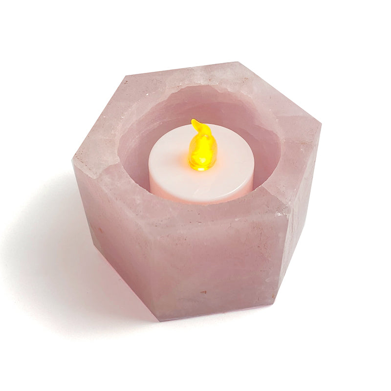 Natural Healing Crystal Candle Holder CH004