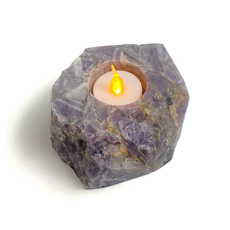 Natural Healing Crystal Candle Holder CH009