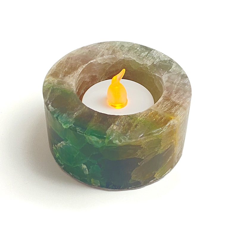 Natural Healing Crystal Candle Holder CH006