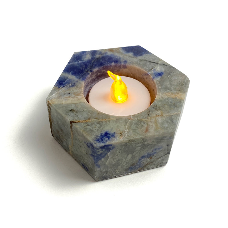 Natural Healing Crystal Candle Holder CH004