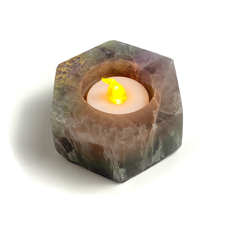 Natural Healing Crystal Candle Holder CH004