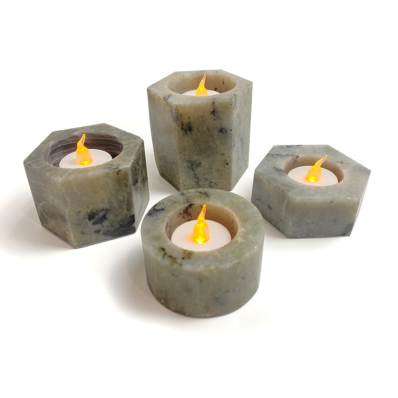 Natural Healing Crystal Candle Holder CH004