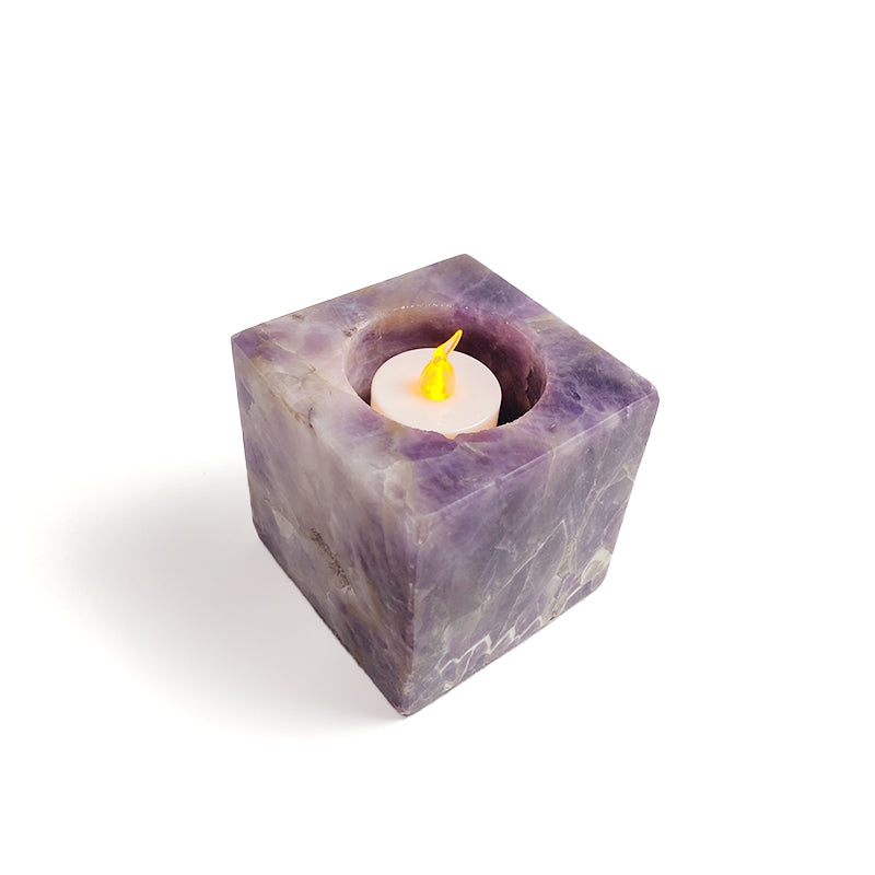 Natural Healing Crystal Candle Holder CH001