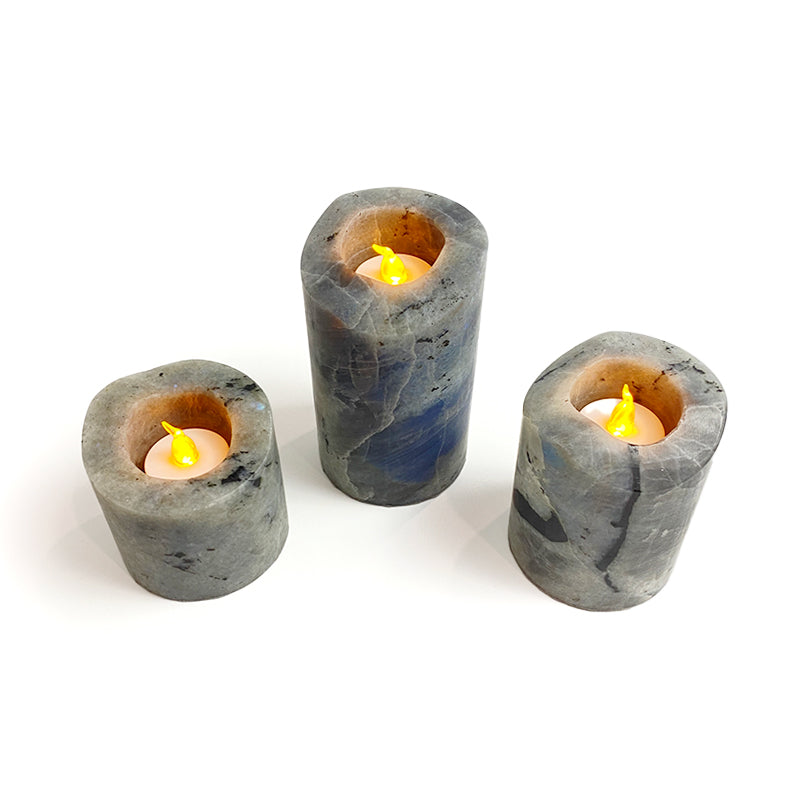 Natural Healing Crystal Candle Holder CH002