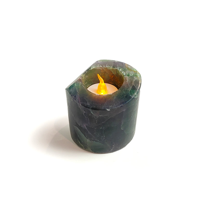 Natural Healing Crystal Candle Holder CH002