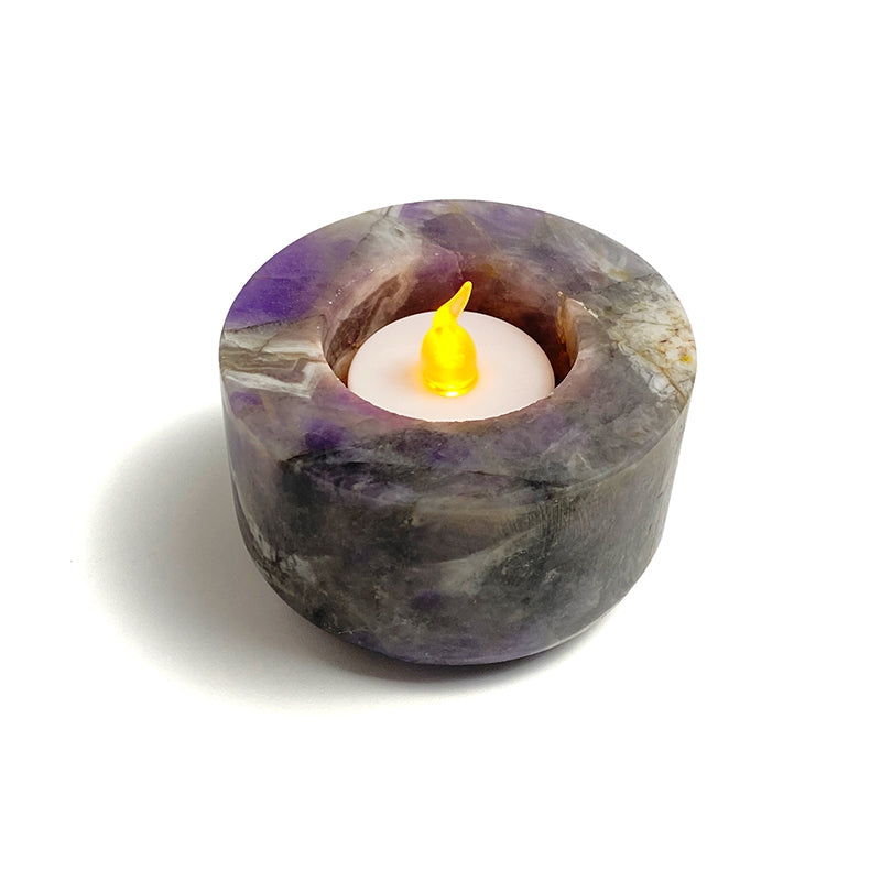 Natural Healing Crystal Candle Holder CH003