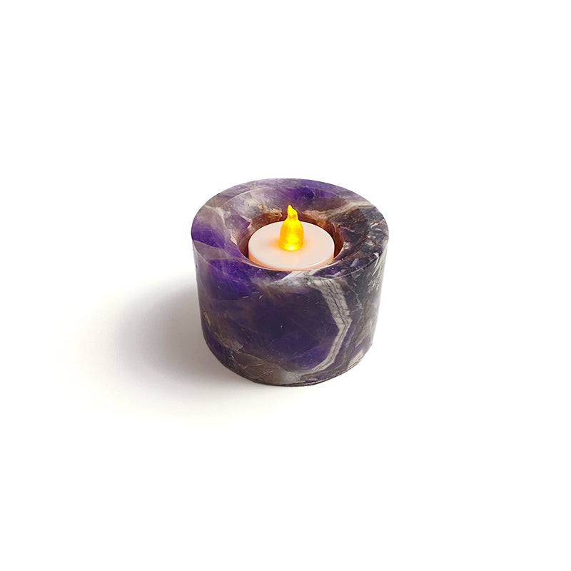 Natural Healing Crystal Candle Holder CH005