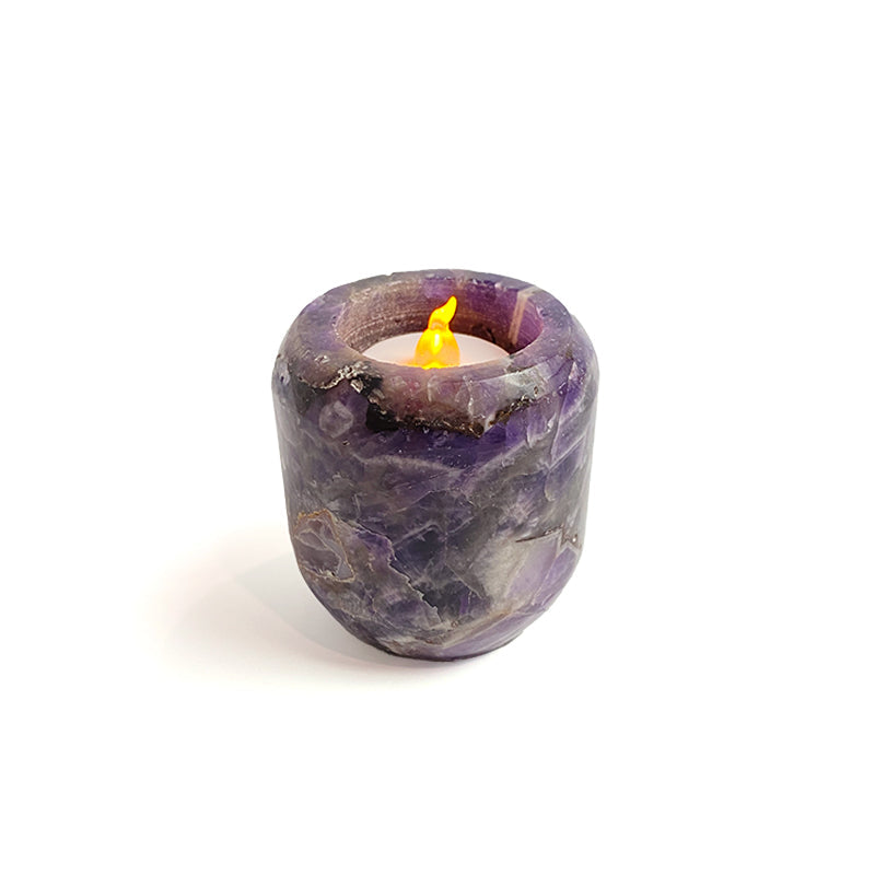 Natural Healing Crystal Candle Holder CH007