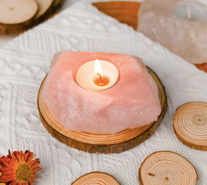 Natural Healing Crystal Candle Holder CH009